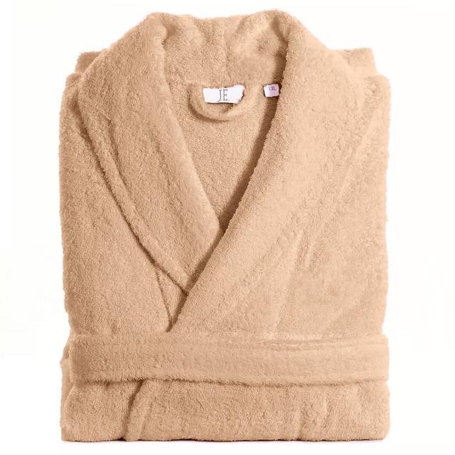 Tilstone 100% Egyptian-Quality Cotton Bathrobe Wade Logan Colour: Beige, Size: 2XL on Productcaster.