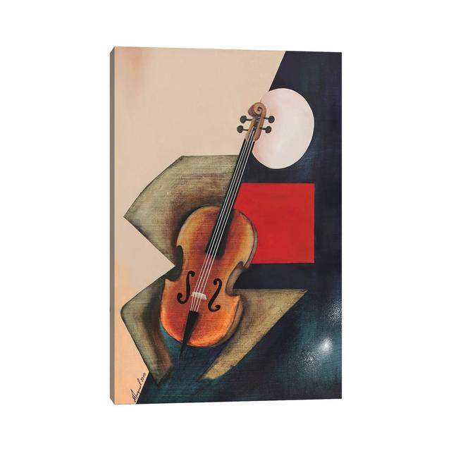 Cellist Musician II - Wrapped Canvas Painting Rosalind Wheeler Size: 101.6cm H x 66.04cm W x 1.905cm D on Productcaster.