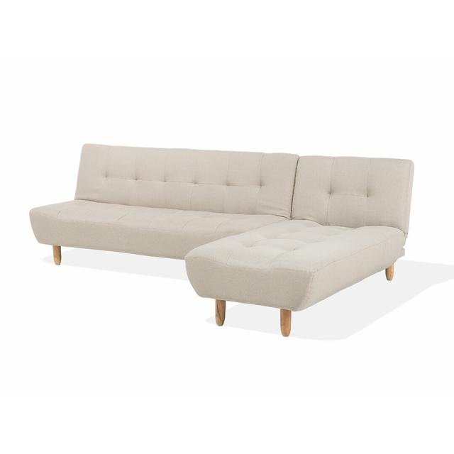 Modulares Ecksofa Casserly mit Bettfunktion Hashtag Home Polsterfarbe: Beige on Productcaster.