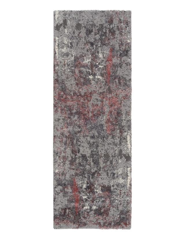 Glessite in Red/Grey Area Rug Canora Grey Rug Size: Runner 80 x 250cm on Productcaster.