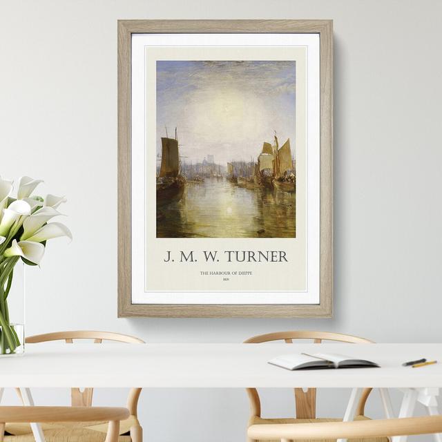 The Harbor of Dieppe by Joseph-Mallord William Turner - Picture Frame Painting East Urban Home Size: 36cm H x 27cm W x 2cm D, Frame Option: Oak Framed on Productcaster.