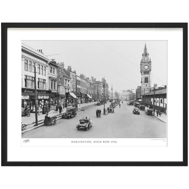 Darlington, High Row 1926 by Francis Frith - Single Picture Frame Print The Francis Frith Collection Size: 40cm H x 50cm W x 2.3cm D on Productcaster.