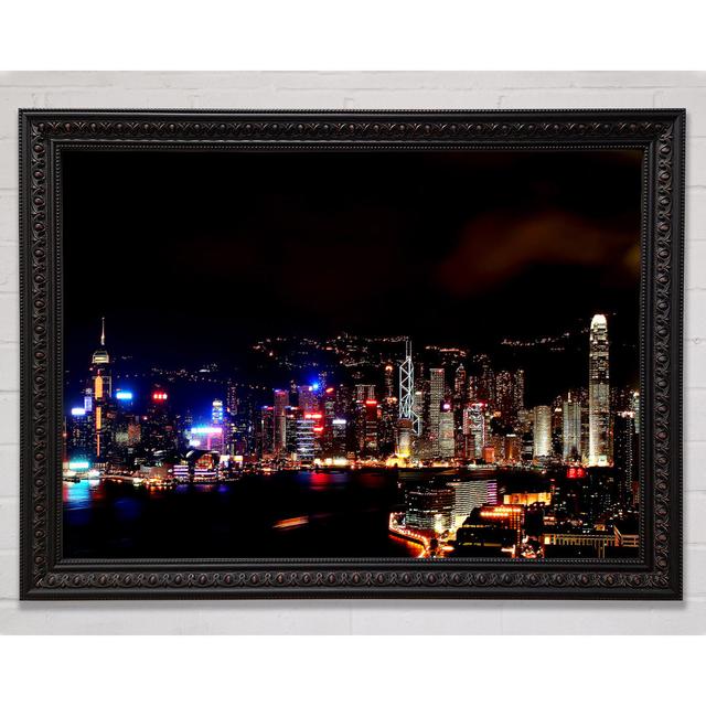 Hong Kong Reflections - Print Ebern Designs Size: 59.7cm H x 84.1cm W x 3cm D on Productcaster.