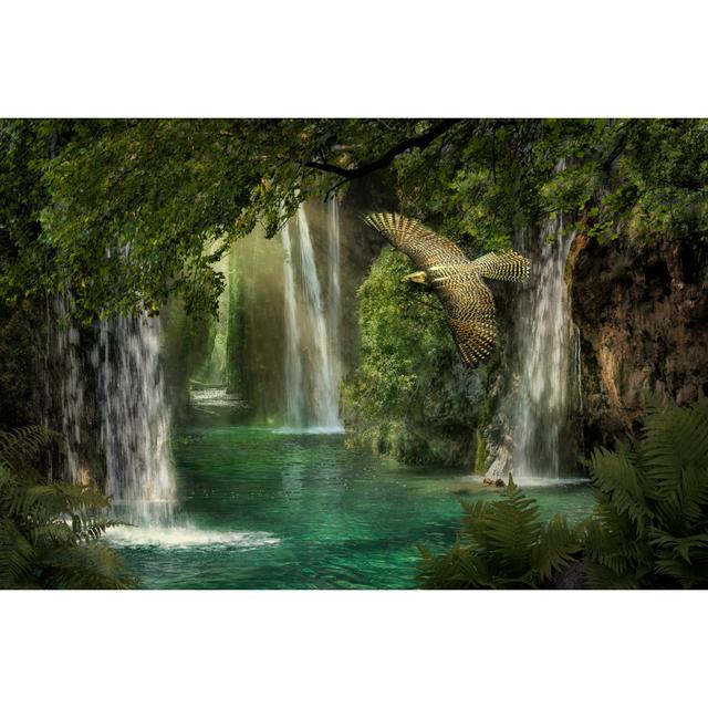 Gateway To Eden - Wrapped Canvas Print Union Rustic Size: 81cm H x 122cm W x 3.8cm D on Productcaster.