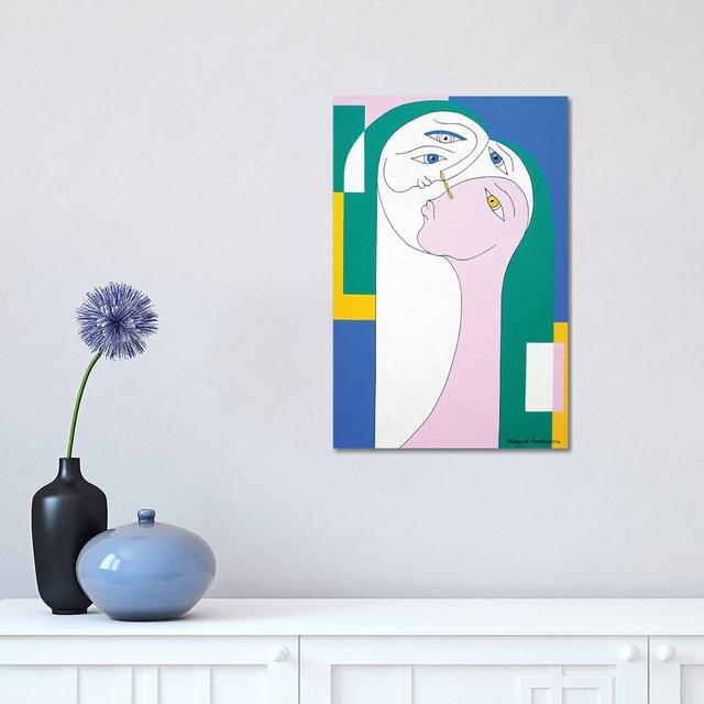 Trio II by Hildegarde Handsaeme - Wrapped Canvas Print Metro Lane Size: 45.72cm H x 30.48cm W x 1.91cm D on Productcaster.