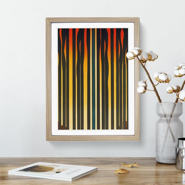 Forest No.2 Abstract - Single Picture Frame Print 17 Stories Size: 46cm H x 34cm W x 2cm D, Frame Colour: Oak on Productcaster.