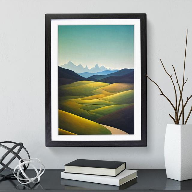 A Meadow Landscape - Single Picture Frame Print Alpen Home Frame Colour: Black , Size: 46cm H x 34cm W x 2cm D on Productcaster.