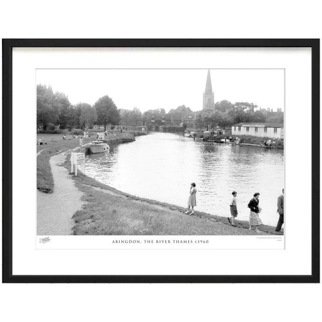 'Abingdon, the River Thames C1960' by Francis Frith - Picture Frame Photograph Print on Paper The Francis Frith Collection Size: 60cm H x 80cm W x 2.3 on Productcaster.