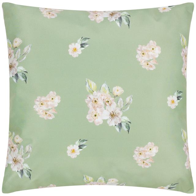 Nyah Indoor / Outdoor Floral Square Throw Cushion with Filling ClassicLiving on Productcaster.