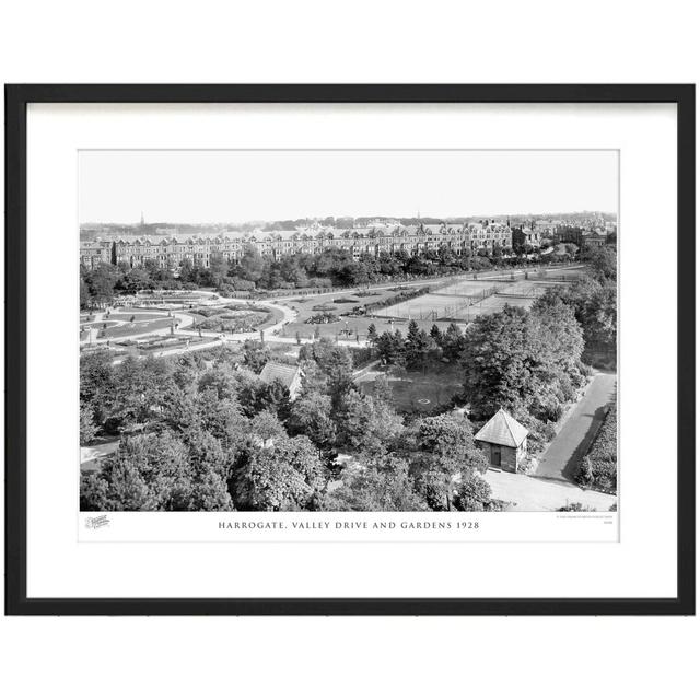 Harrogate, Valley Drive And Gardens 1928 - Single Picture Frame Print The Francis Frith Collection Size: 60cm H x 80cm W x 2.3cm D on Productcaster.