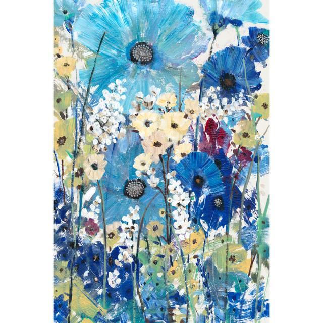 Garden Blues II by Tim OToole - Wrapped Canvas Painting Rosalind Wheeler Size: 76cm H x 51cm W on Productcaster.