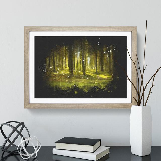 Green Forest Vol.4 - Picture Frame Graphic Art East Urban Home Size: 36cm H x 48cm W x 2cm D, Frame Option: Oak Framed on Productcaster.