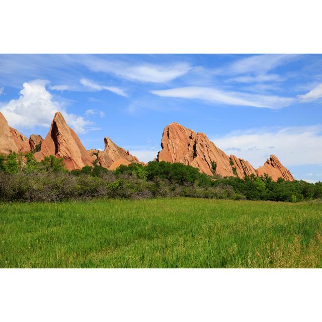 Delmita Roxborough State Park - Wrapped Canvas Print Alpen Home Size: 81cm H x 122cm W x 3.8cm D on Productcaster.