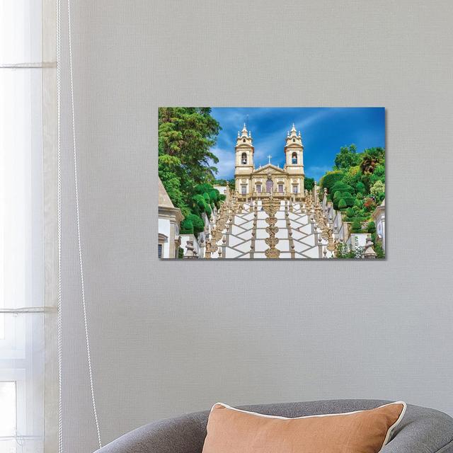 Bom Jesus Do Monte Complex by Terry Eggers - Gallery-Wrapped Canvas Giclée on Canvas Lark Manor Size: 45.72cm H x 66.04cm W x 1.905cm D, Format: Canva on Productcaster.