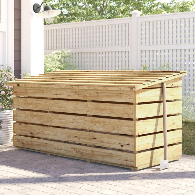 2 Ft. W x 6 Ft. D Wooden Log Chest WFX Utility on Productcaster.