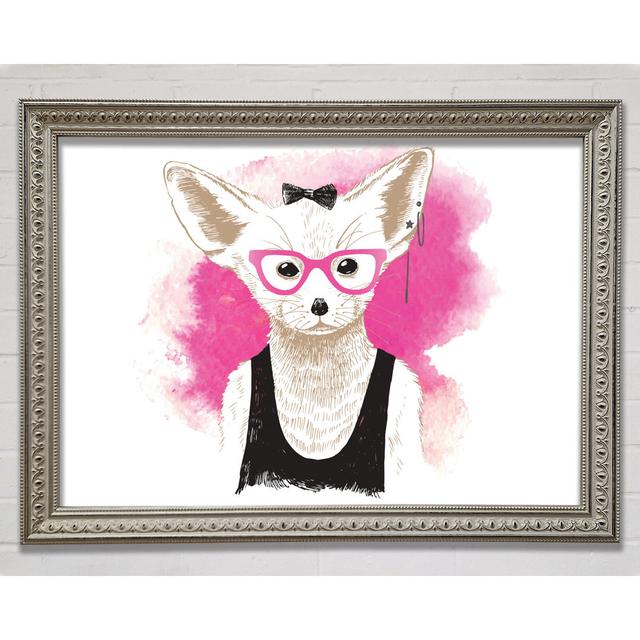 Arctic Fox Bow Pink Brille - Druck Bright Star Größe: 42cm H x 59,7cm B on Productcaster.