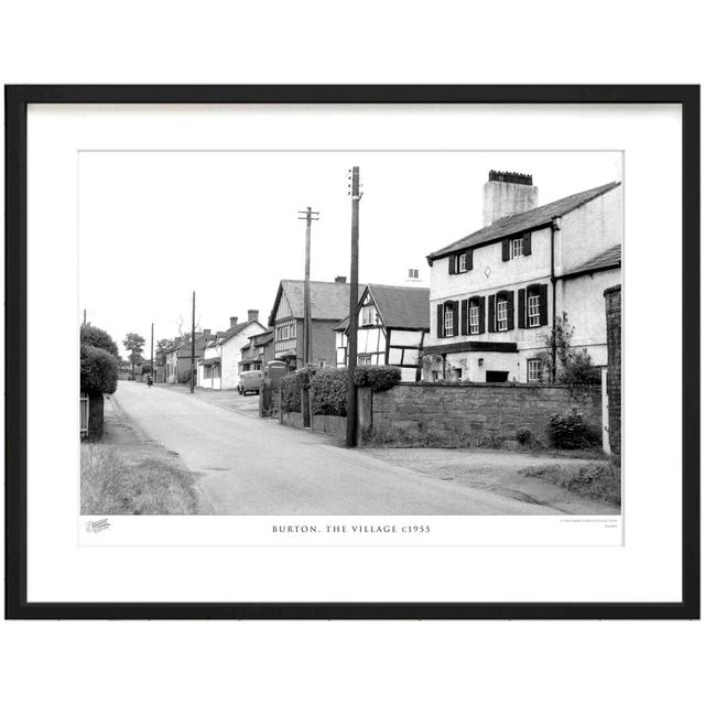 'Burton, the Village C1955' by Francis Frith - Picture Frame Photograph Print on Paper The Francis Frith Collection Size: 45cm H x 60cm W x 2.3cm D on Productcaster.