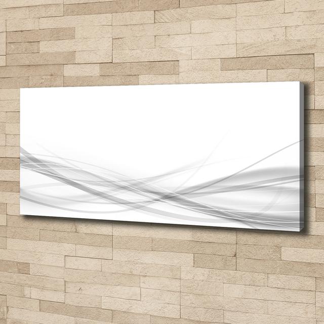 Canvas Print - Wall Art - Prints On Canvas - 125X50 Image Picture Theme: Waves Abstraction Ivy Bronx on Productcaster.