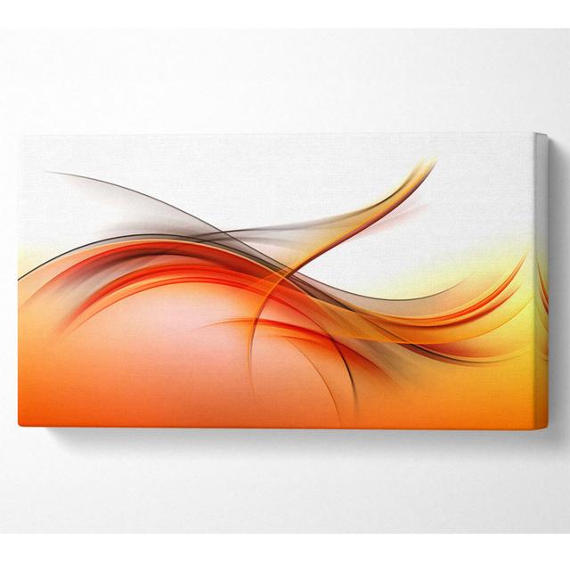 Fire Abstract Swirls Wide Canvas Print Perspections Größe: 101,6 cm H x 203,2 cm B x 1 cm T on Productcaster.