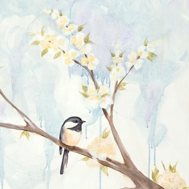 Spring Chickadees II by Jade Reynolds - Wrapped Canvas Art Prints ClassicLiving Size: 51cm H x 51cm W x 3.8cm D on Productcaster.