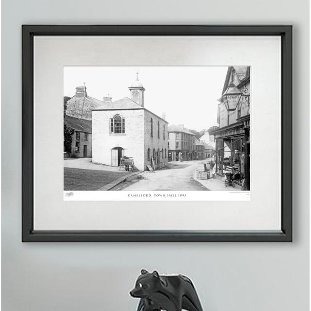 'Camelford, Town Hall 1895' - Picture Frame Photograph Print on Paper The Francis Frith Collection Size: 28cm H x 36cm W x 2.3cm D on Productcaster.