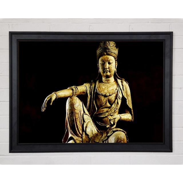 Calming Buddha Framed Print Bloomsbury Market Size: 29.7cm H x 42cm W on Productcaster.