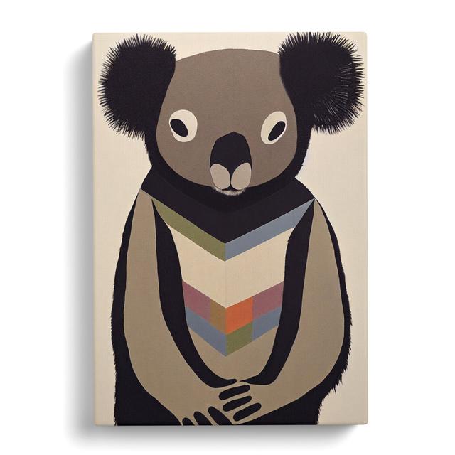 Koala Bear Abstract Vol.3 - Wrapped Canvas Graphic Art George Oliver Size: 76cm H x 50cm W x 3cm D on Productcaster.