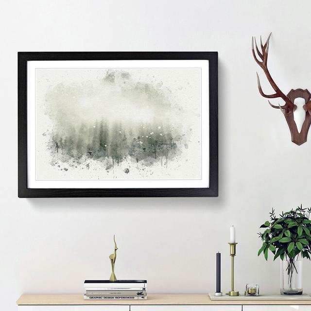 Moody Forest in Misurina Italy - Picture Frame Graphic Art Print East Urban Home Frame Option: Black Framed, Size: 48cm H x 65cm W x 2cm D on Productcaster.