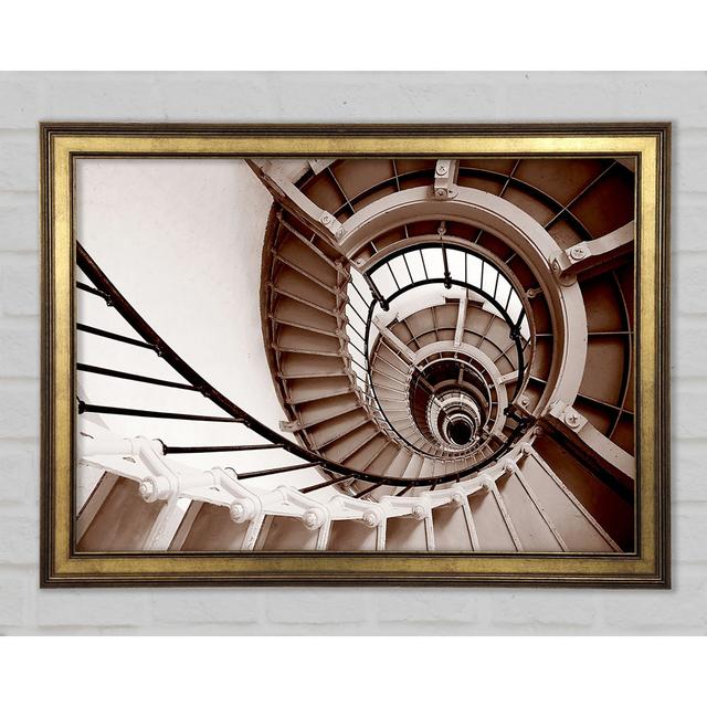 Spiral - Print Ebern Designs Size: 84.1cm H x 118.9cm W x 1.5cm D on Productcaster.