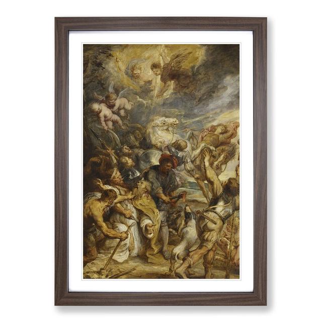 Martyrdom of Saint Livinus by Peter Paul Rubens - Picture Frame Painting East Urban Home Size: 48cm H x 36cm W x 2cm D, Frame Option: Walnut Framed on Productcaster.