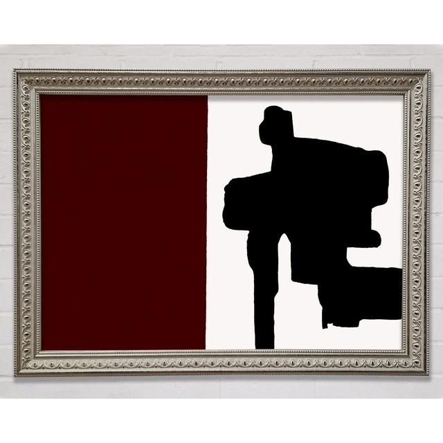 Gerahmtes Wandbild Oblong Maroon Perspections Größe: 29,7 cm H x 42 cm B on Productcaster.