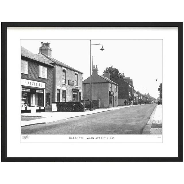 'Garforth, Main Street C1955' - Picture Frame Photograph Print on Paper The Francis Frith Collection Size: 45cm H x 60cm W x 2.3cm D on Productcaster.