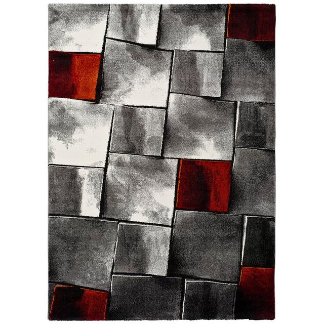 Fullmer and Amy Red/Grey Rug Williston Forge Rug Size: Rectangle 140 x 200cm on Productcaster.