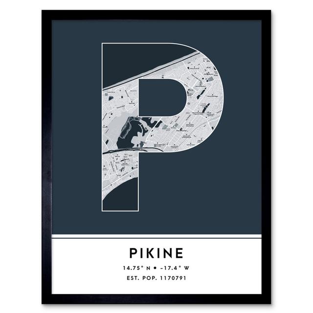 Pikine Navy - Picture Frame Typography Wee Blue Coo on Productcaster.