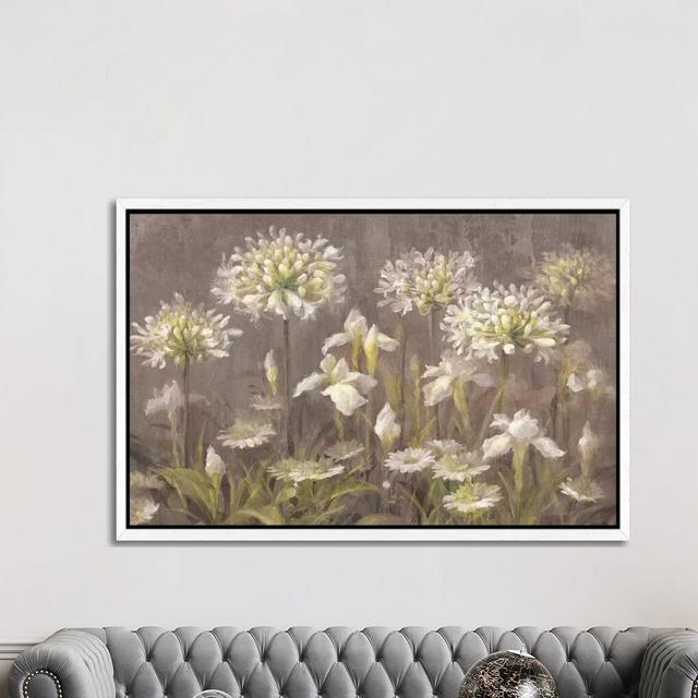 Spring Blossoms by Danhui Nai - Print on Canvas 17 Stories Format: White Framed, Size: 101.6cm H x 152.4cm W x 3.81cm D on Productcaster.