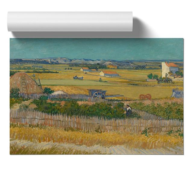 The Harvest by Vincent Van Gogh - Unframed Painting East Urban Home Size: 21cm H x 30cm W x 0.1cm D on Productcaster.