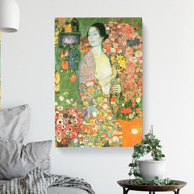 The Dancer by Gustav Klimt - Wrapped Canvas Painting East Urban Home Size: 60cm H x 40cm W x 3cm D on Productcaster.