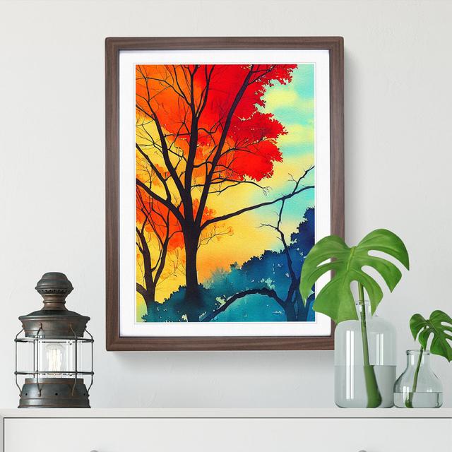 An Evolving Tree - Single Picture Frame Print Marlow Home Co. Size: 64cm H x 46cm W x 2cm D, Frame Colour: Walnut on Productcaster.