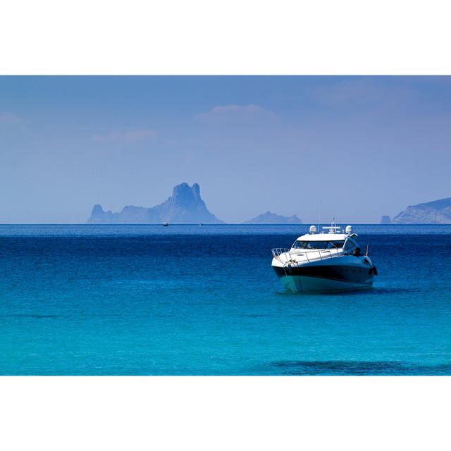 Es Vedra Island in Ibiza by Digitalchateau - Wrapped Canvas Photograph Breakwater Bay Size: 61cm H x 91cm W on Productcaster.