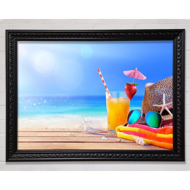 Relax By The Beach - Print Bright Star Size: 21cm H x 29.7cm W on Productcaster.