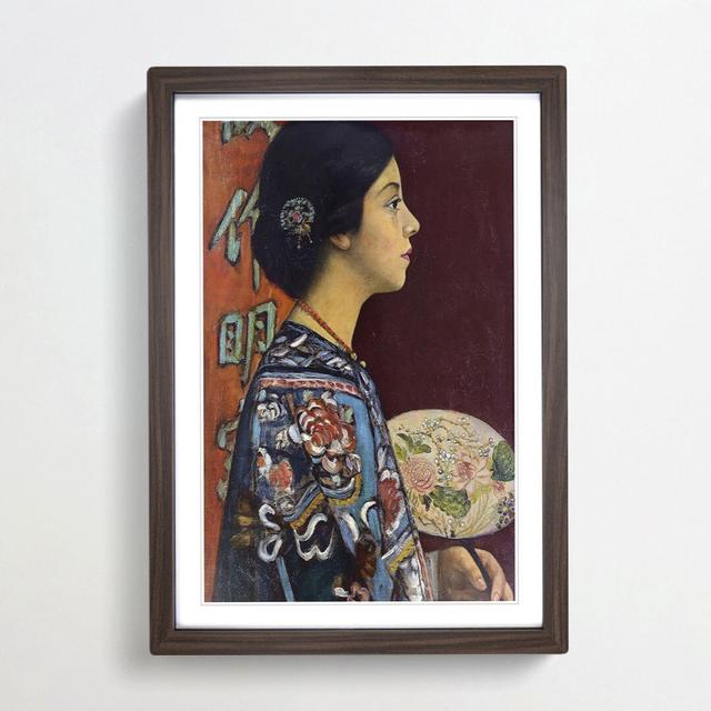 In the Oriental Manner by Fujishima Takeji - Picture Frame Art Print East Urban Home Size: 48cm H x 36cm W x 2cm D, Frame Option: Walnut Framed on Productcaster.