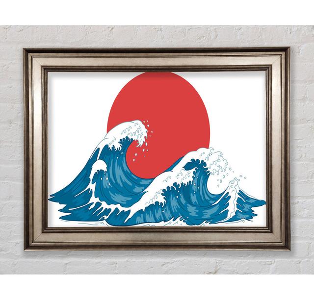 The Waves Under The Sunset Framed Print Bright Star Size: 84.1cm H x 142.2cm W on Productcaster.