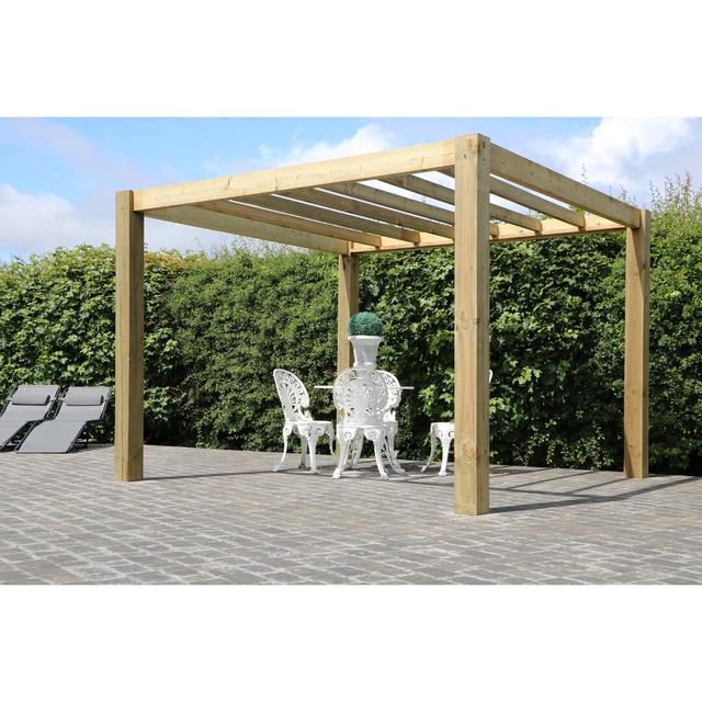 3m x 3m Solid Wood Patio Gazebo Dakota Fields on Productcaster.