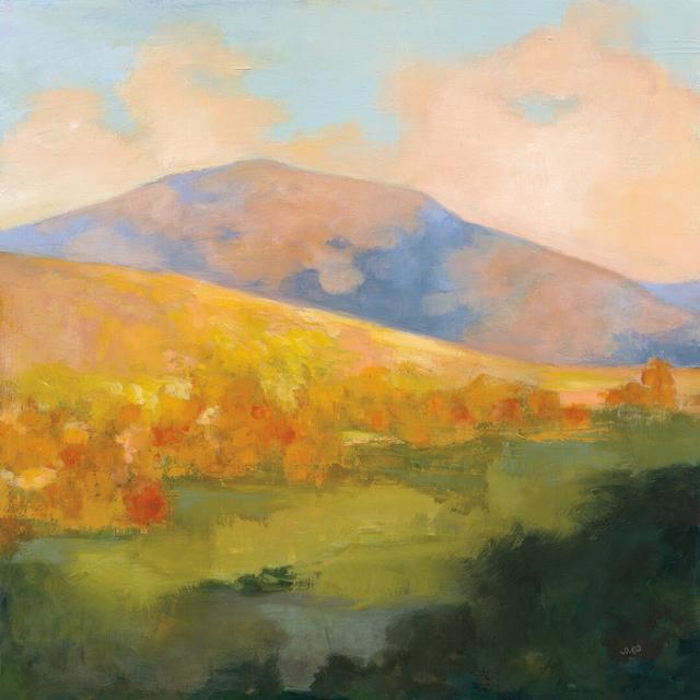 Mountain Morning by Julia Purinton - Wrapped Canvas Painting Print Rosalind Wheeler Size: 30cm H x 30cm W on Productcaster.