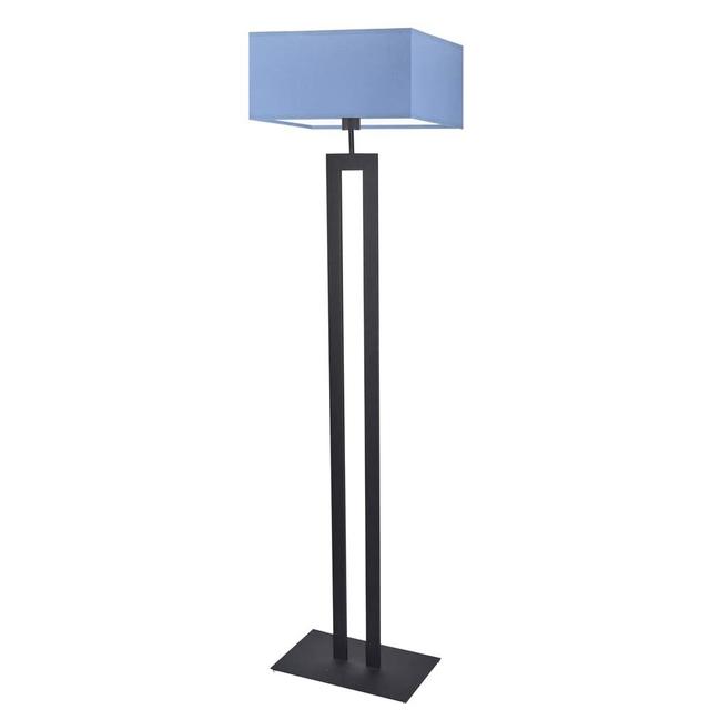 161 cm Stehlampe Arsh 17 Stories Gestellausführung: Schwarz, Schirmfarbe: Blau on Productcaster.