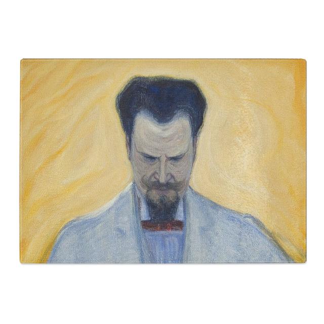 Portrait of Ernest Thiel by Eugene Jansson Chopping Board East Urban Home Size: 0.4cm H x 28.5cm W x 39cm L on Productcaster.