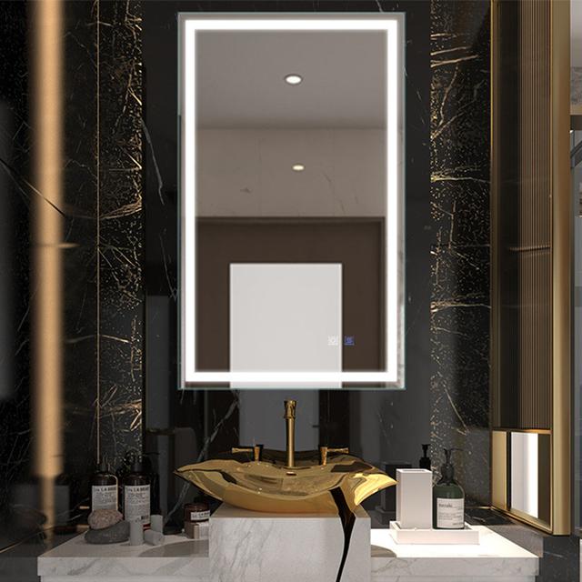 Krystal Lighted Wall Mounted Bathroom / Vanity Mirror Metro Lane on Productcaster.