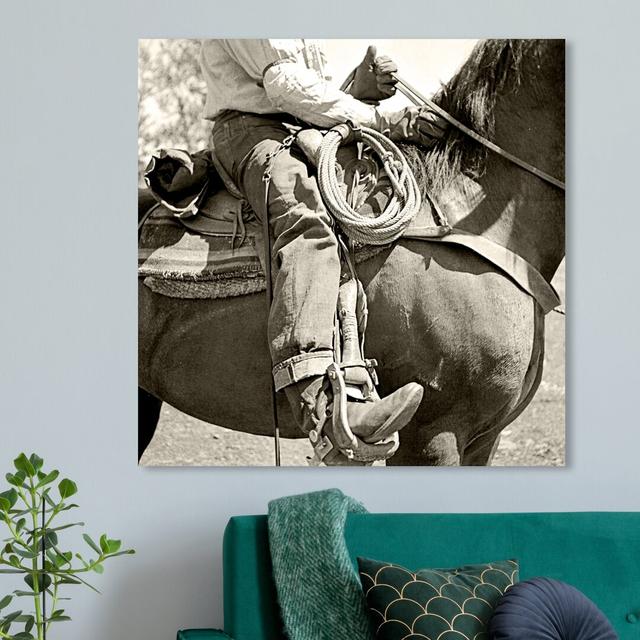 'Cowboy V' Graphic Art on Wrapped Canvas East Urban Home Size: 61 cm H x 61 cm W x 3.8 cm D on Productcaster.