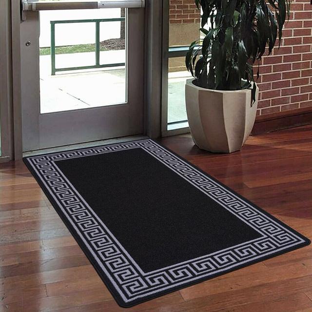 Meeki Black/White Rug Fairmont Park Rug Size: Runner 67 x 220 cm on Productcaster.