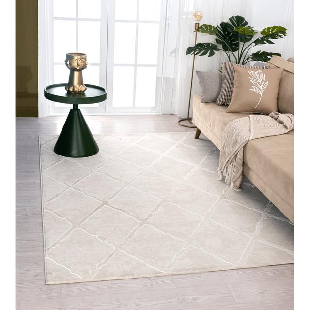 Singh No Pattern Machine Woven Beige Area Rug Gracie Oaks Rug Size: Rectangle 80 x 150cm on Productcaster.